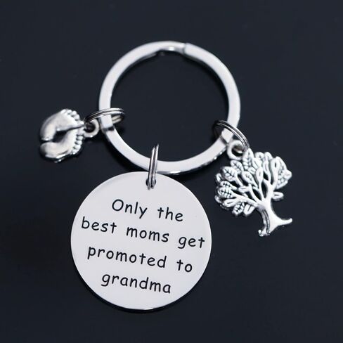 Grandma to be Gifts Keychain Only The Best Moms Get Promoted to Grandma Key Chain Your Going to be a Grandma Keychain in Saudi Arabia