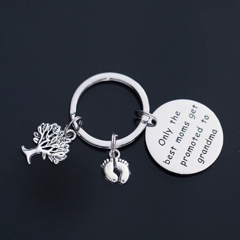 Grandma to be Gifts Keychain Only The Best Moms Get Promoted to Grandma Key Chain Your Going to be a Grandma Keychain in Saudi Arabia