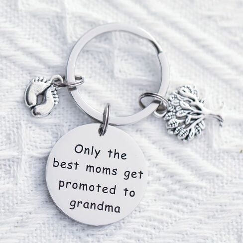 Grandma to be Gifts Keychain Only The Best Moms Get Promoted to Grandma Key Chain Your Going to be a Grandma Keychain in Saudi Arabia