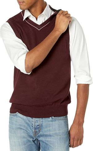 Tommy Hilfiger Men's Adaptive Sweater Vest with Velcro Brand Closure at Shoulders in Saudi Arabia