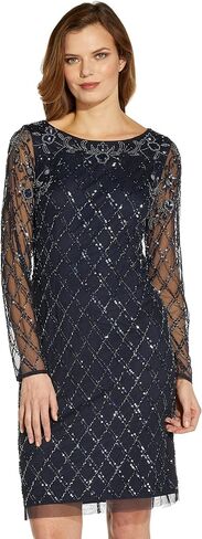 Adrianna Papell Women's Beaded Short Dress in Saudi Arabia