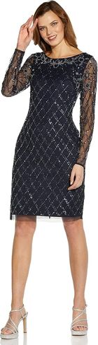 Adrianna Papell Women's Beaded Short Dress in Saudi Arabia