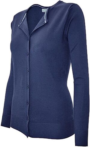 Women's Solid Basic Stretch Button Down Knit Sweater Cardigan in Saudi Arabia