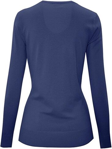 Women's Solid Basic Stretch Button Down Knit Sweater Cardigan in Saudi Arabia