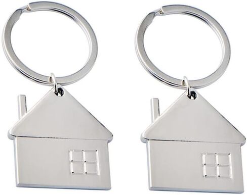 ARFUKA Keychain House Pendant Keyring Metal Key Ring Charm Jewellery Christmas Birthday Gift Keychains Key Chain Key Ring Holder for Men and Women Pack of 2 in Saudi Arabia