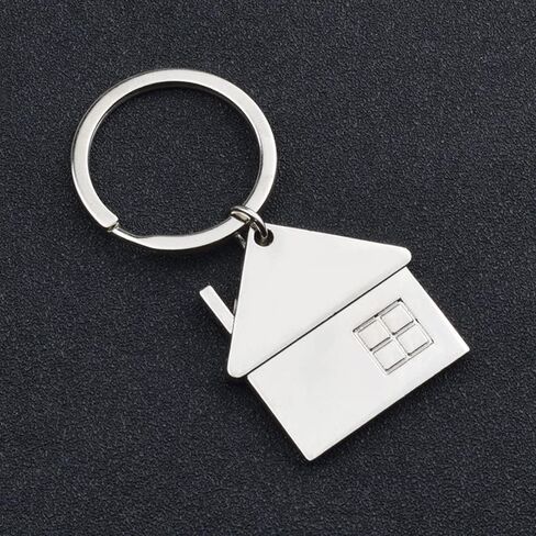 ARFUKA Keychain House Pendant Keyring Metal Key Ring Charm Jewellery Christmas Birthday Gift Keychains Key Chain Key Ring Holder for Men and Women Pack of 2 in Saudi Arabia