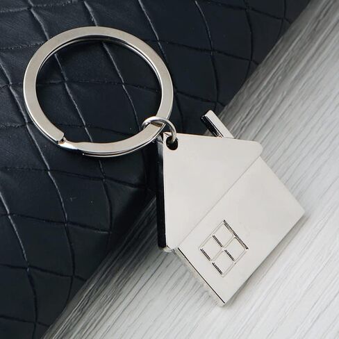 ARFUKA Keychain House Pendant Keyring Metal Key Ring Charm Jewellery Christmas Birthday Gift Keychains Key Chain Key Ring Holder for Men and Women Pack of 2 in Saudi Arabia