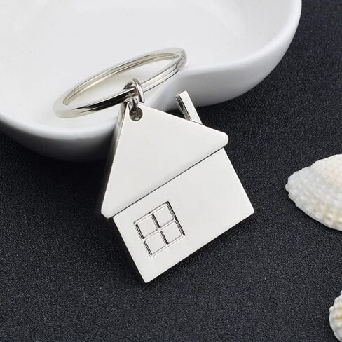 ARFUKA Keychain House Pendant Keyring Metal Key Ring Charm Jewellery Christmas Birthday Gift Keychains Key Chain Key Ring Holder for Men and Women Pack of 2 in Saudi Arabia
