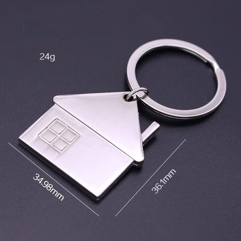 ARFUKA Keychain House Pendant Keyring Metal Key Ring Charm Jewellery Christmas Birthday Gift Keychains Key Chain Key Ring Holder for Men and Women Pack of 2 in Saudi Arabia
