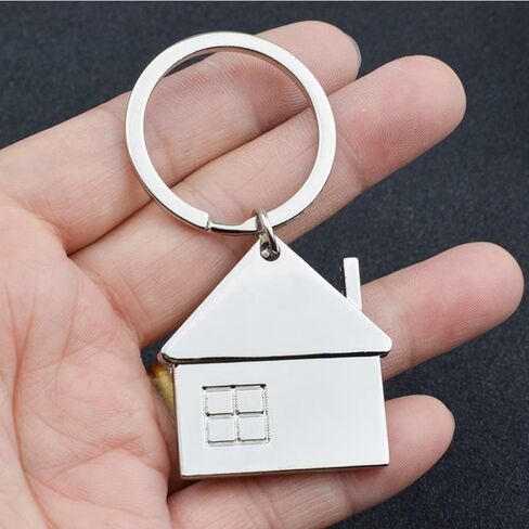 ARFUKA Keychain House Pendant Keyring Metal Key Ring Charm Jewellery Christmas Birthday Gift Keychains Key Chain Key Ring Holder for Men and Women Pack of 2 in Saudi Arabia