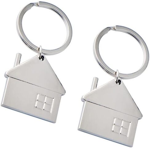 ARFUKA Keychain House Pendant Keyring Metal Key Ring Charm Jewellery Christmas Birthday Gift Keychains Key Chain Key Ring Holder for Men and Women Pack of 2 in Saudi Arabia
