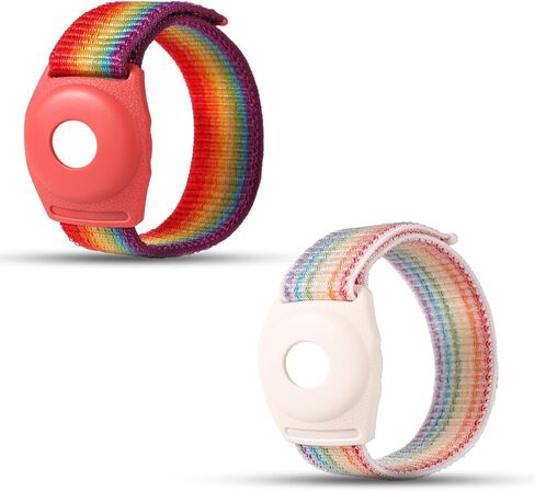 NQEUEPN 2pcs Holder for Princess Cruise Medallion, Adjustable Bracelet for Princess Medallion with Magic Adhesive Strap Nylon Protective Watch Band Wristband Accessories for Men Women(Red, Pink) in Kuwait