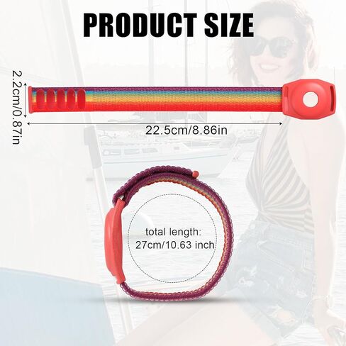 NQEUEPN 2pcs Holder for Princess Cruise Medallion, Adjustable Bracelet for Princess Medallion with Magic Adhesive Strap Nylon Protective Watch Band Wristband Accessories for Men Women(Red, Pink) in Kuwait