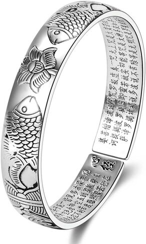 سوار فينغ شوي بيكسيو من الفضة الاسترلينية عيار 999 من جلوويف، سوار حماية بي شيو مانترا قابل للتعديل، ديكور لاكي فينغشوي للسعادة والحظ in Kuwait