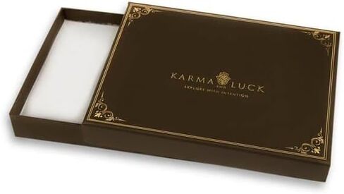 KARMA AND LUCK - Be Present Real Multi-Stones Wooden Keychain Handmade with Love for You to Manifest your Dreams - Real Amethyst, Aquamarine & Citrine Stones - Size: 2.5" x 1.5", Brown, 2.5" x 1.5" in Kuwait