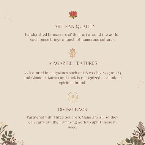 KARMA AND LUCK - Be Present Real Multi-Stones Wooden Keychain Handmade with Love for You to Manifest your Dreams - Real Amethyst, Aquamarine & Citrine Stones - Size: 2.5" x 1.5", Brown, 2.5" x 1.5" in Kuwait