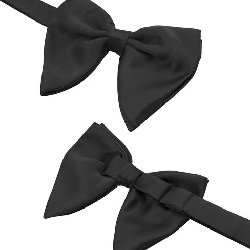 Luckyvestir Oversized Bow Ties for Men, Pre Tied Men's Bowtie Big Bow tie for Tuxedo,Wedding, Formal Wear in Saudi Arabia