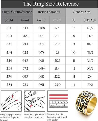 Jstyle 4 قطع من الفولاذ المقاوم للصدأ مجموعة خواتم راكبي الدراجات النارية سلسلة كوبية حلقة دوارة فضية وذهبية عتيقة عقدة سلتيكية حلقات مشطوفة حافة مصقولة مريحة تناسب هدية عيد الأب in Kuwait