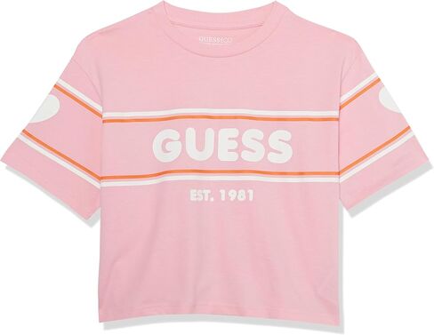 GUESS Girls' Midi Short Sleeve T-Shirt in Saudi Arabia