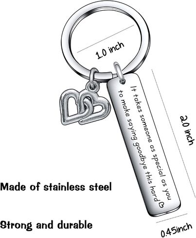 De&ai Long Distance Friendship Jewelry Goodbye Farewell Keychain Remembrance Gift Retirement Jewelry in Saudi Arabia