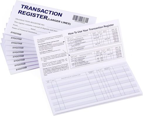 24 PCS Larger Lines Check registers for Personal Checkbook in Kuwait