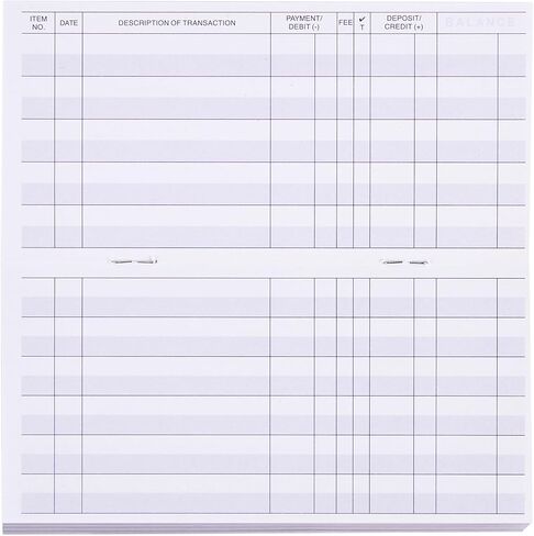 24 PCS Larger Lines Check registers for Personal Checkbook in Kuwait