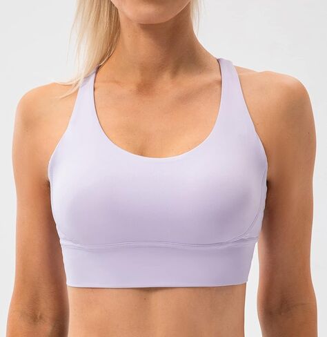 Ukaste Women's Studio Essential Crisscross Strappy Sports Bra Medium Support Workout Bras for Women in Kuwait