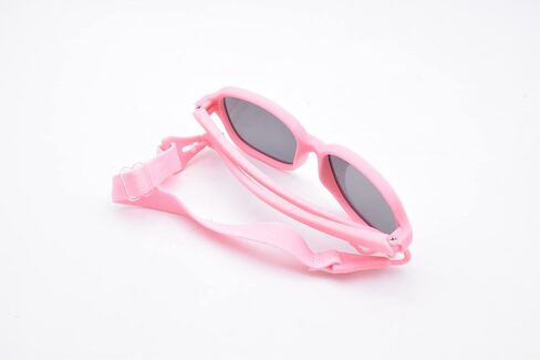 Flexible Polarized Baby Sunglasses for Infant and Toddler with Strap 0-24 Months in Saudi Arabia