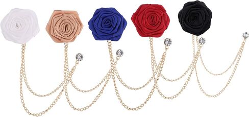 Lapel Pin Flower Boutonniere Men's Brooch Lapel Stick Corsage for Suit 10Pcs in Saudi Arabia