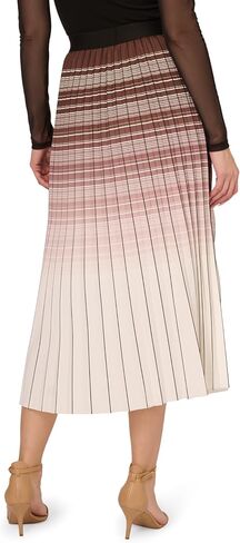 Adrianna Papell Women's Verigated Stripe Pleated Skirt in Saudi Arabia