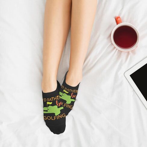MAYFLEUR I'd Rather Be Golfing Crew Socks For Men Crew Women's Socks in Saudi Arabia