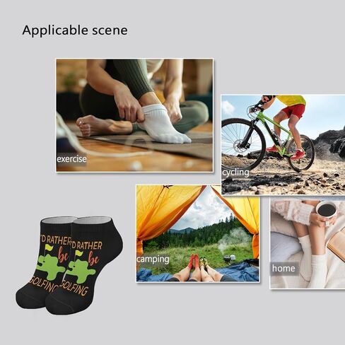 MAYFLEUR I'd Rather Be Golfing Crew Socks For Men Crew Women's Socks in Saudi Arabia