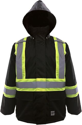 جاكت المطر المقاوم للماء 150D Hi-Vis من Viking Open Road ، أسود، 6323JB in Saudi Arabia