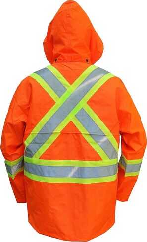 جاكت المطر المقاوم للماء 150D Hi-Vis من Viking Open Road ، أسود، 6323JB in Saudi Arabia
