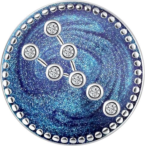 YQSLIN Horoscope Zodiac 12 Constellation Charms fit Charm Bracelet, Blue Enamel Bead Charm Zodiac Birthday Gift in Saudi Arabia