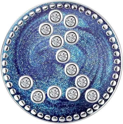 YQSLIN Horoscope Zodiac 12 Constellation Charms fit Charm Bracelet, Blue Enamel Bead Charm Zodiac Birthday Gift in Saudi Arabia