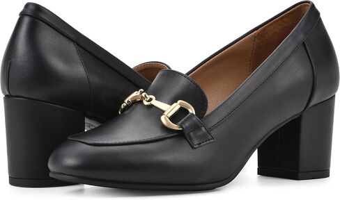 WHITE MOUNTAIN Women's Shoes Freehold Block Heel Loafer in Saudi Arabia