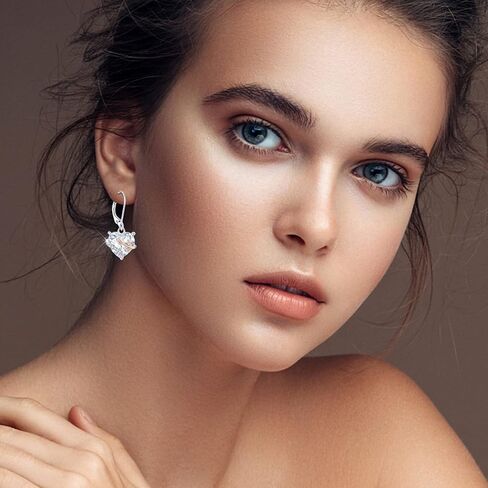 Starchenie Birthstone Earrings for Women Sterling Silver Dangle Leverback Infinity Earring for Women in Saudi Arabia