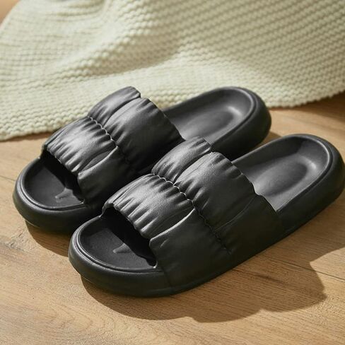 VINOBOW Cloud Slides للنساء - أحذية استحمام صنادل نسائية مريحة للمنزل شباشب لخارج المنزل أحذية بيضاء للرجال in Kuwait