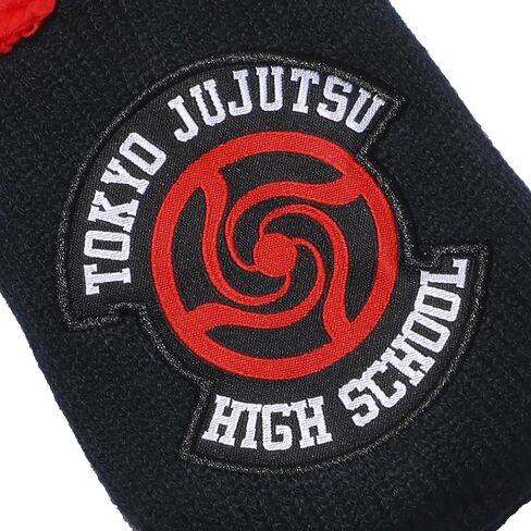 Jujutsu Kaisen Anime Tokyo Jujutsu High School Logo Men's Black Slipper Socks (Fits Shoe Sizes 5-10) in Saudi Arabia