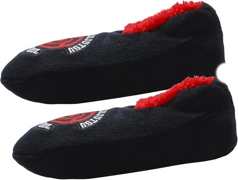 Jujutsu Kaisen Anime Tokyo Jujutsu High School Logo Men's Black Slipper Socks (Fits Shoe Sizes 5-10) in Saudi Arabia