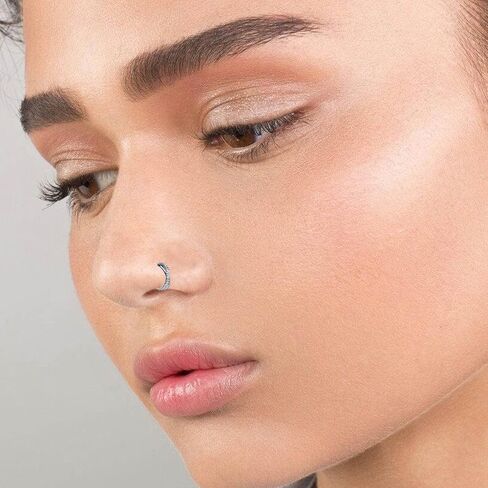 PIERCINGBOY 16G 10mm Cartilage Earring Hoop 316L Surgical Steel Hinged Septum Clicker Ring Tragus Helix Daith Conch Rook Piercing Jewelry in Saudi Arabia