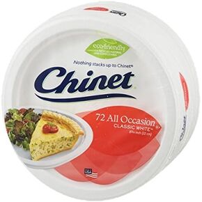 Chinet All Occasion Plates Classic White - 72 ct