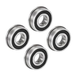 4Pcs F6202-2RS Flange Ball Bearing - [15x35x11mm] Replacement Precision Bearing Chrome Steel for Industrial Equipment, Double Sealed