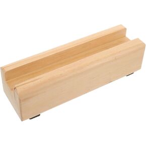 DOITOOL Wooden Floor Mirror Stand Full Body Mirror Stand Anti-Skid Mirror Bracket Full Length Mirror Holder Stand Artwork Rack Floor Mirror Stand Base Floor Mirror Bracket