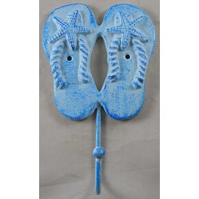 GSM Cast Iron Flip Flop Hook with Starfish Motif