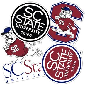 Desert Cactus South Carolina State University Stickers S Bulldogs Vinyl Decals Laptop Water Bottle Car Scrapbook13.39x10.94 T2 (Type 2)