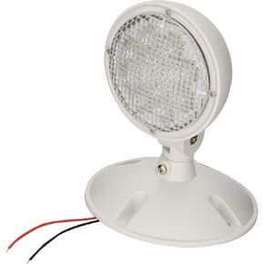 Morris Products Remote Emergency Light Head – Single Head LED Lamp, Weatherproof Emergency Exit Lighting – 3.6 Volts, 1.7 Watts, White, (73126)
