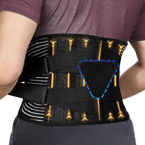 Back Brace for Lower Back Pain,Relief from Sciatica,Herniated Disc,With Lumbar Support Pad,For Home & Lifting At Work,For Women and Men-(Small)