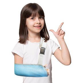 Kids Arm Sling,Multiple Fixed Design, Fashion Medical Arm Support, Comfort, Right & Left Child Arm Slings for Shoulder, Elbow, Wrist Injury, Adjustable for Children Girl & Boy